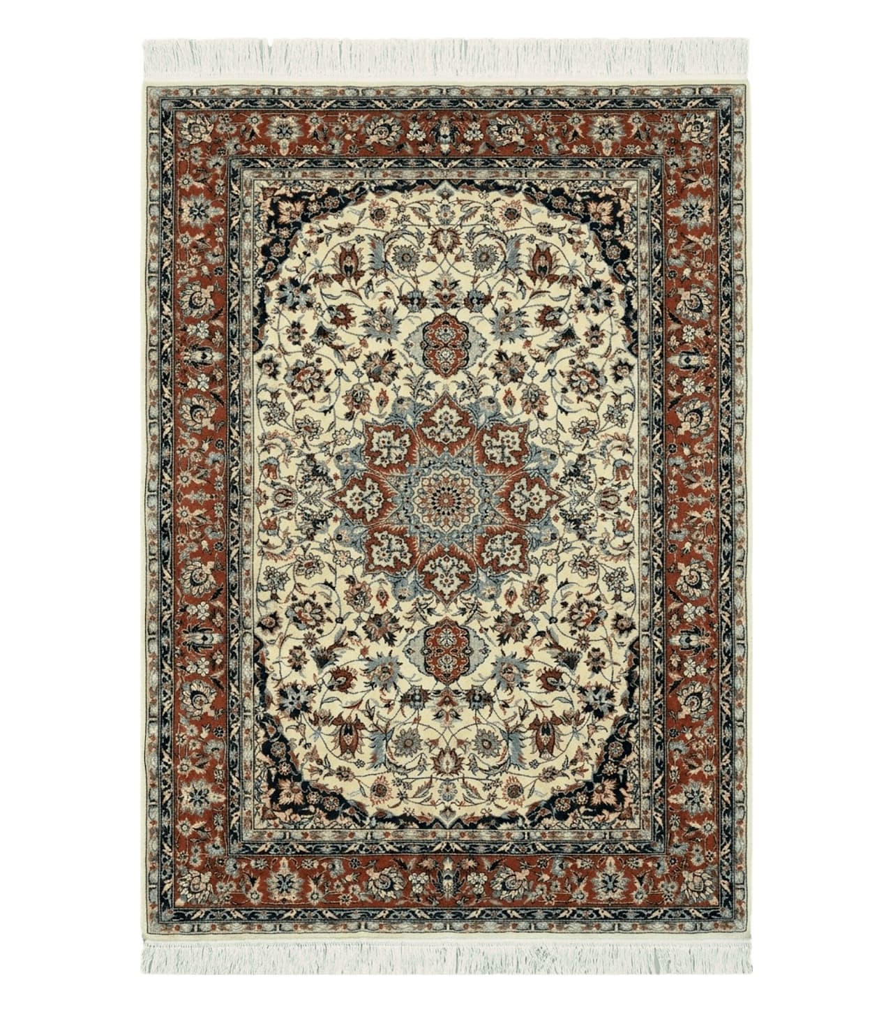 4' X 6' Handmade Ultra Fine Chinese Floral Oriental Wool Rug Hand Knotted Beige