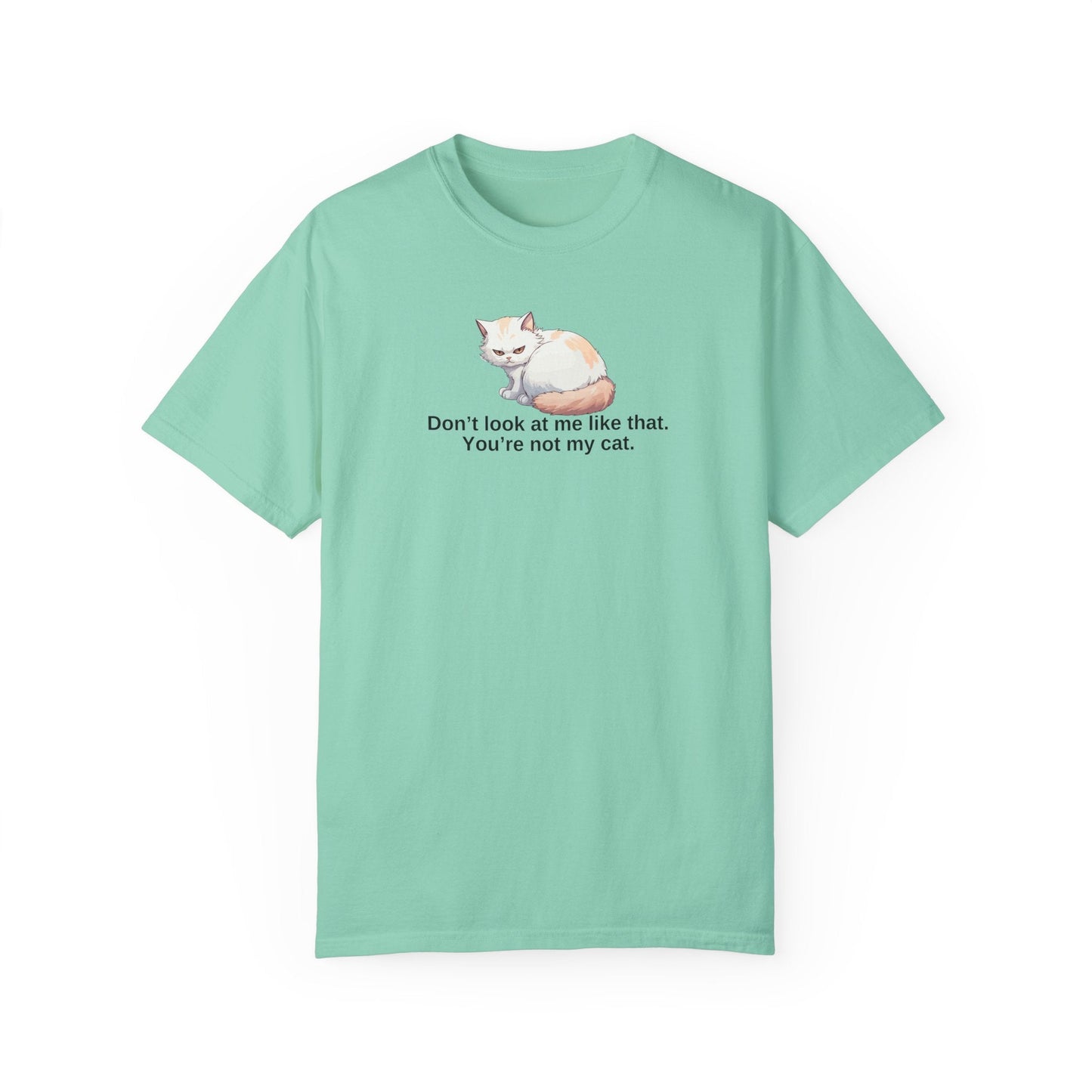 Don’t Look at Me Like That, You’re Not My Cat Unisex Garment-Dyed T-Shirt