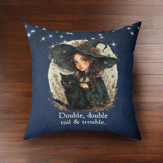 Double Double Toil & Trouble Pillow