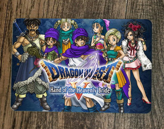 Dragon Quest 5 V 8x12 Metal Wall Sign Video Game Poster