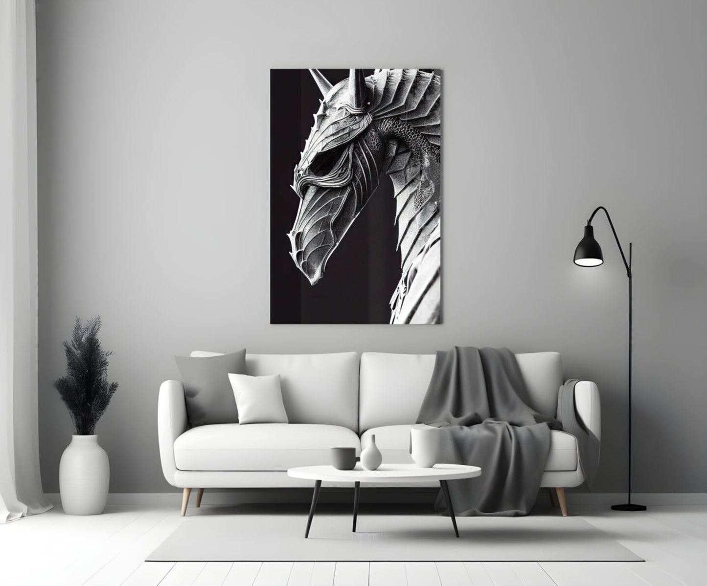 Iron Dragon Glass Art  || Designer Collection