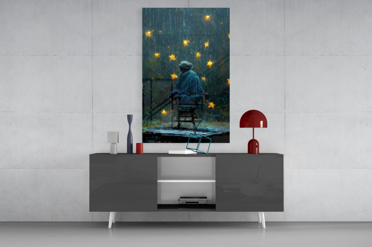 Star Rain Glass Art  || Designer Collection
