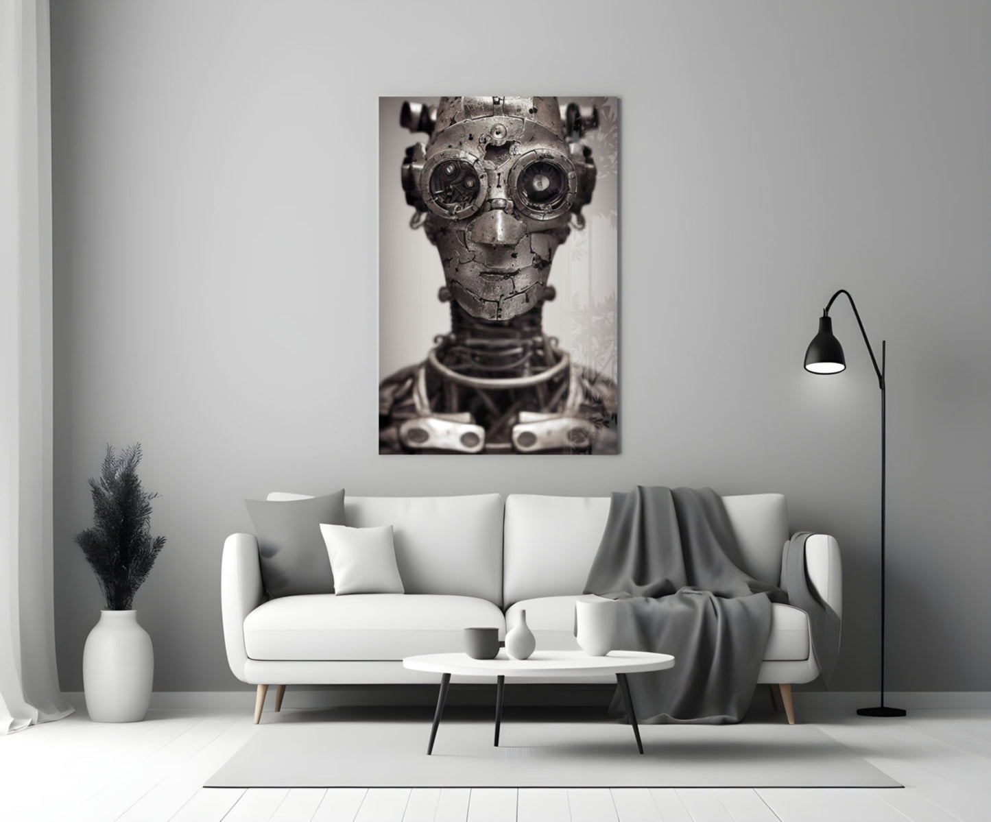 To be a Machine Glass Wall Art || Designer Collection
