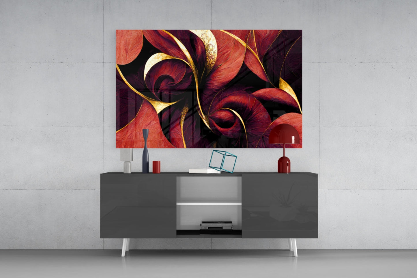 Curves Glass Art  || Designers Collection