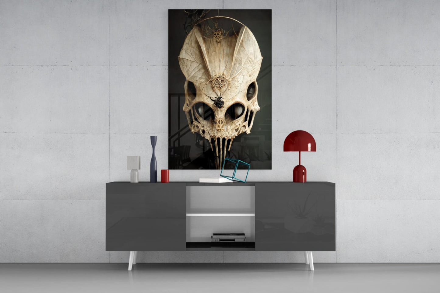 It's Skull Glass Art  || Designer Collection