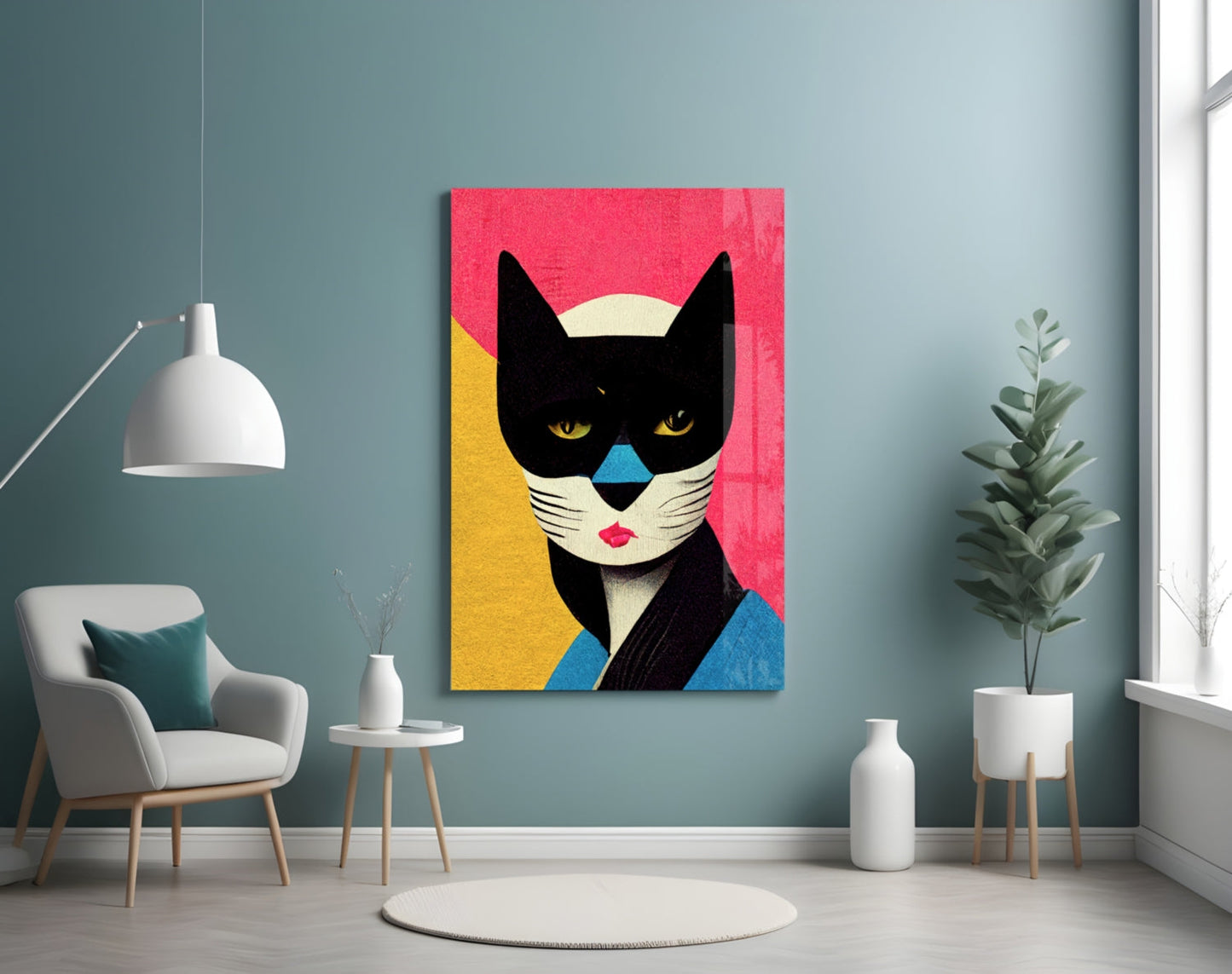 Masked Glass Wall Art  || Designer Collection