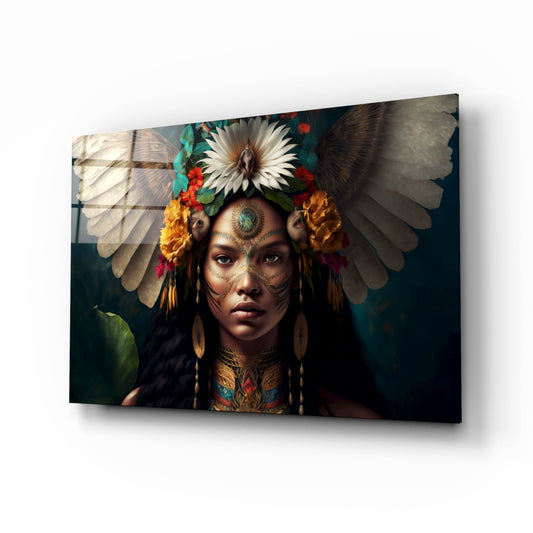 Beauty of the Clan Glass Wall Art  || Designer Collection