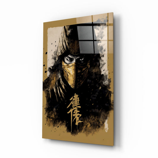 Master Fighter Glass Wall Art  || Designer Collection