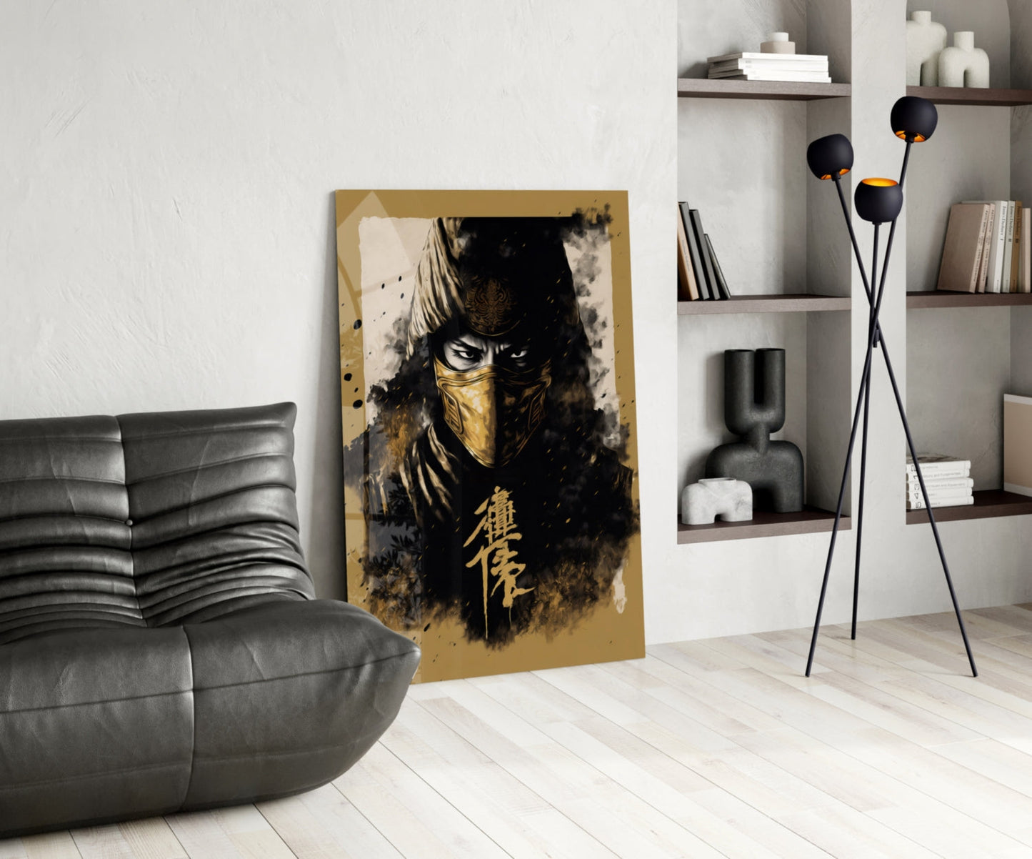 Master Fighter Glass Wall Art  || Designer Collection