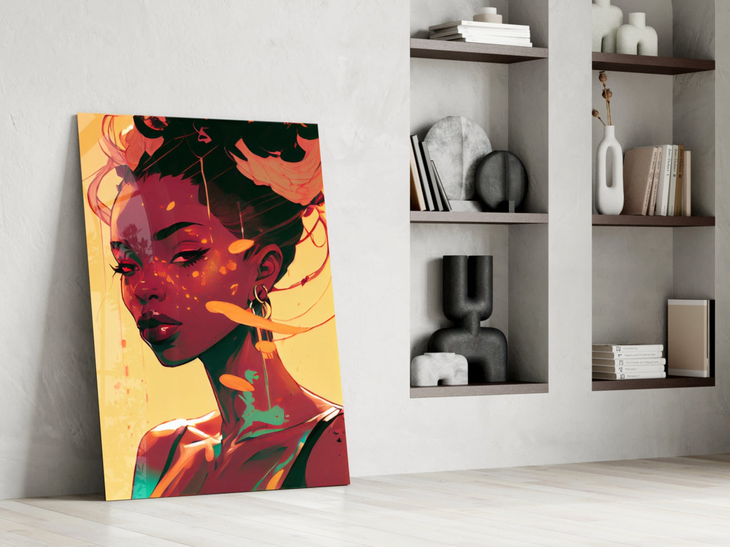 Schuh Glance Glass Wall Art  || Designer Collection
