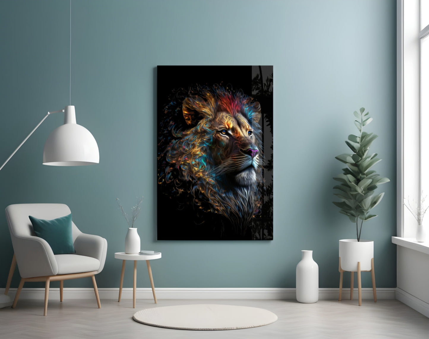 Sparkling Glory Glass Wall Art  || Designer Collection