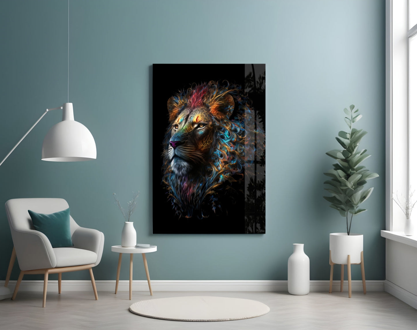 Sparkling Glory Glass Wall Art  || Designer Collection