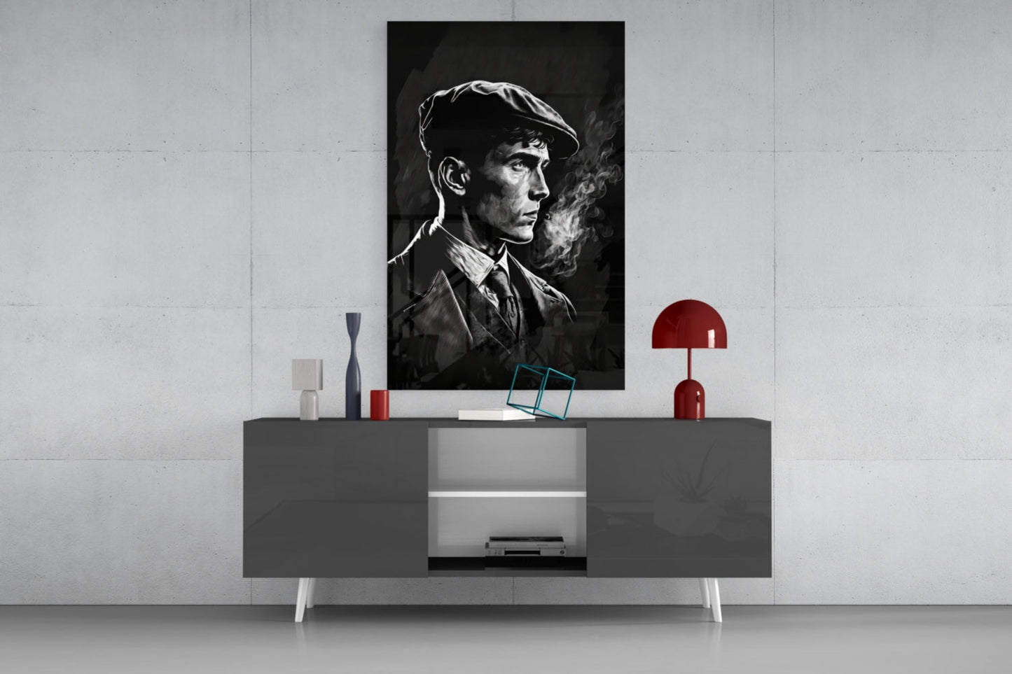 Thomas Shelby - Peaky Blinders Glass Wall Art || Designer Collection
