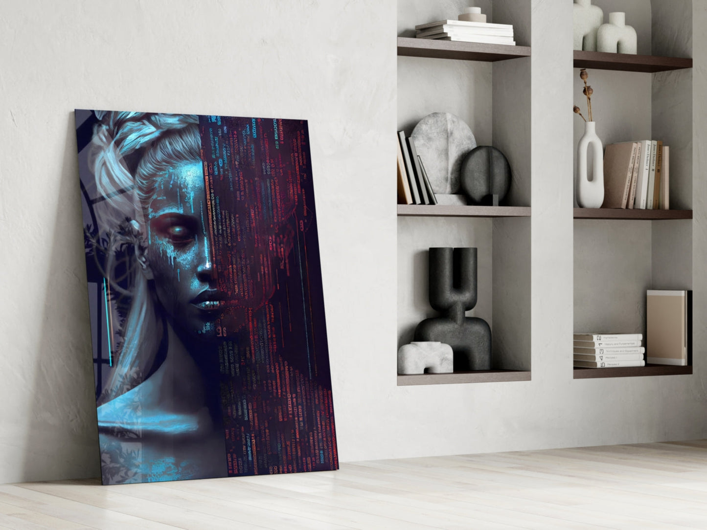 Human Software Glass Wall Art  || Designer Collection