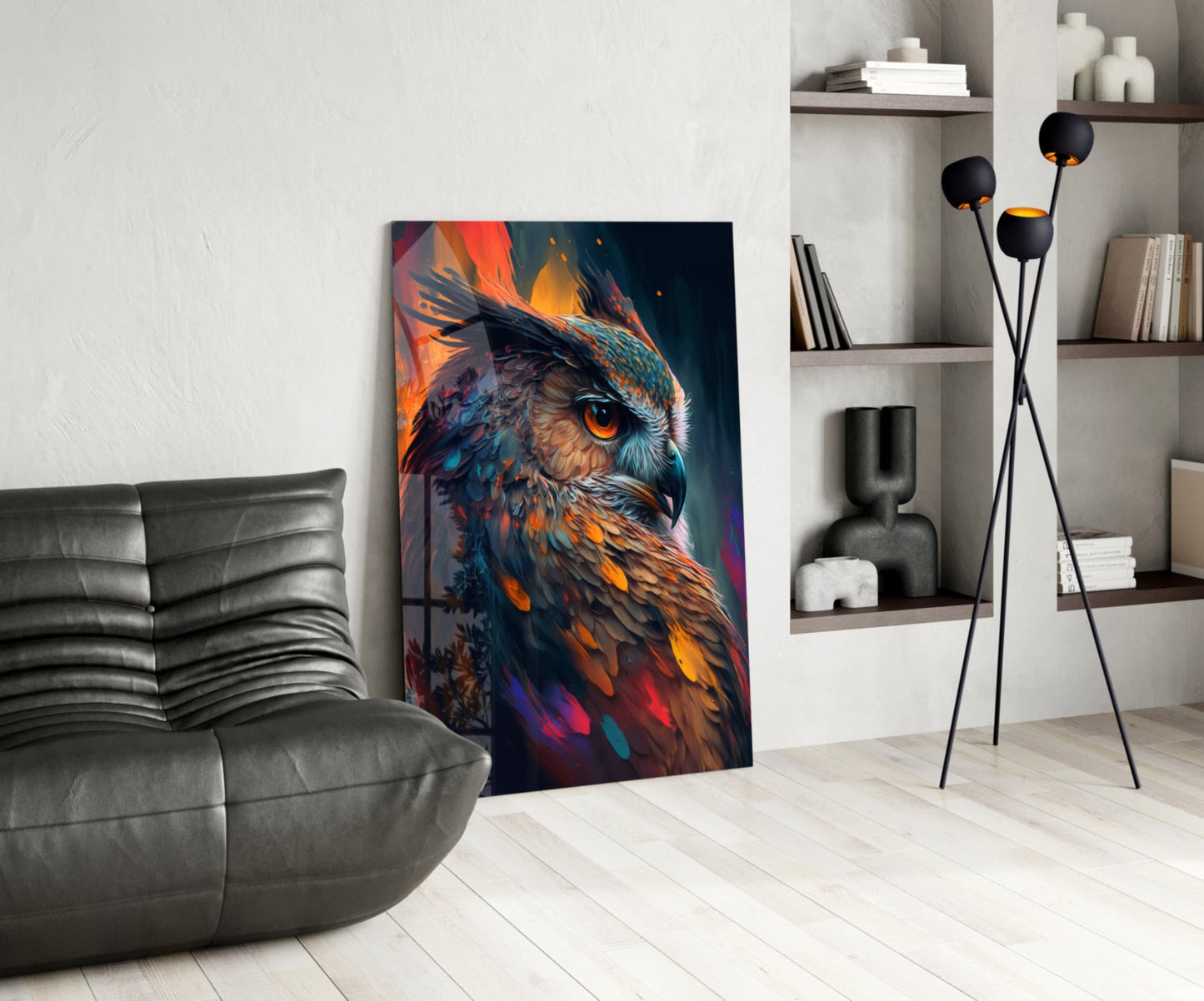 Owl's Eye Glass Wall Art  || Designer Collection