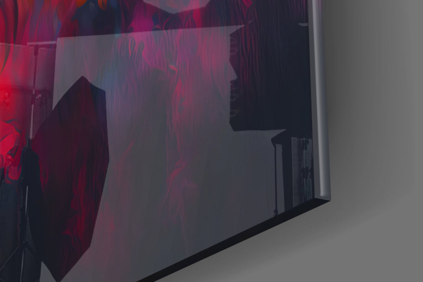 Freedom of the Wolf Glass Wall Art  || Designer Collection