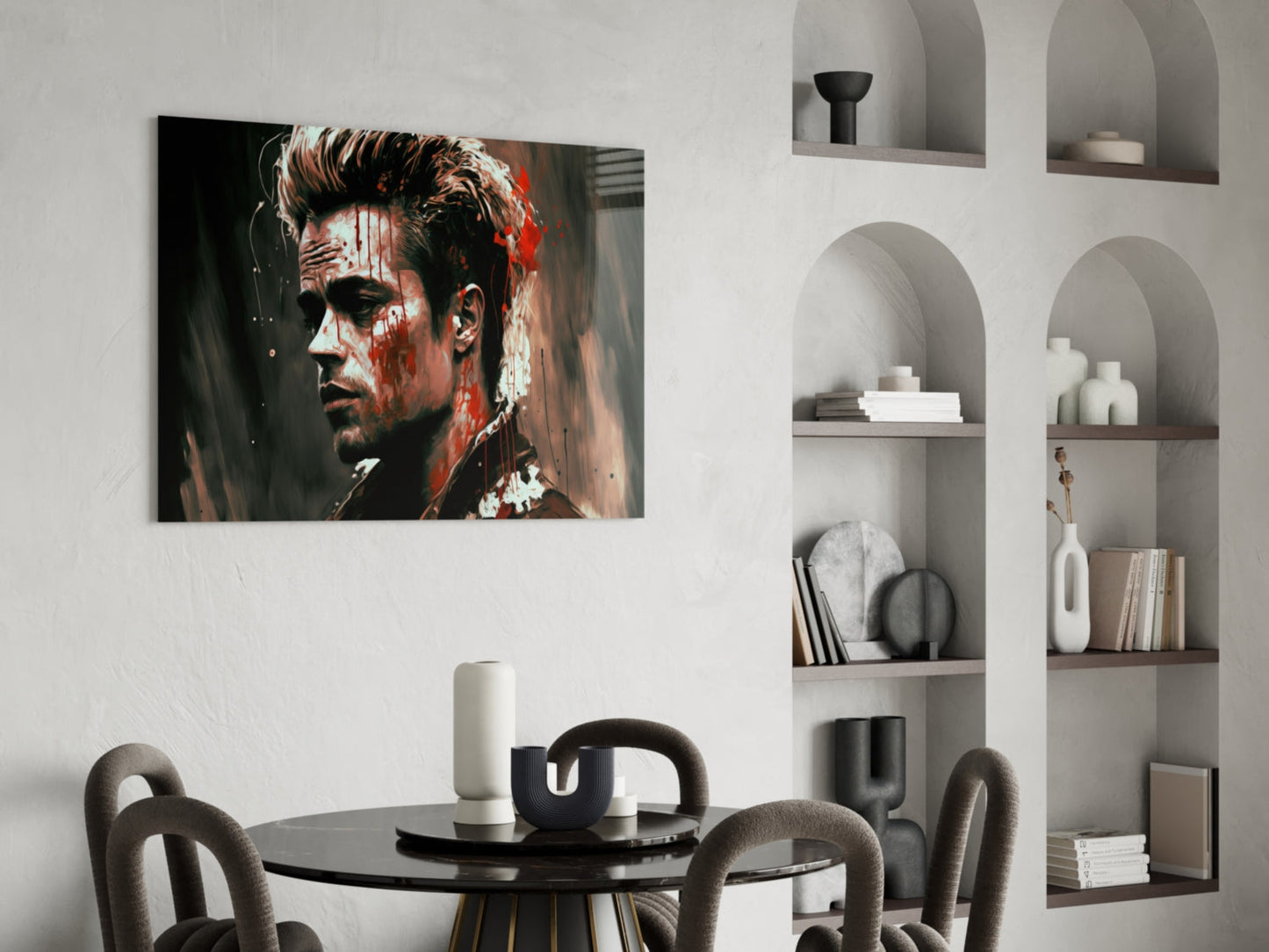 Fight Club - Tyler Durden Glass Wall Art  || Designer Collection
