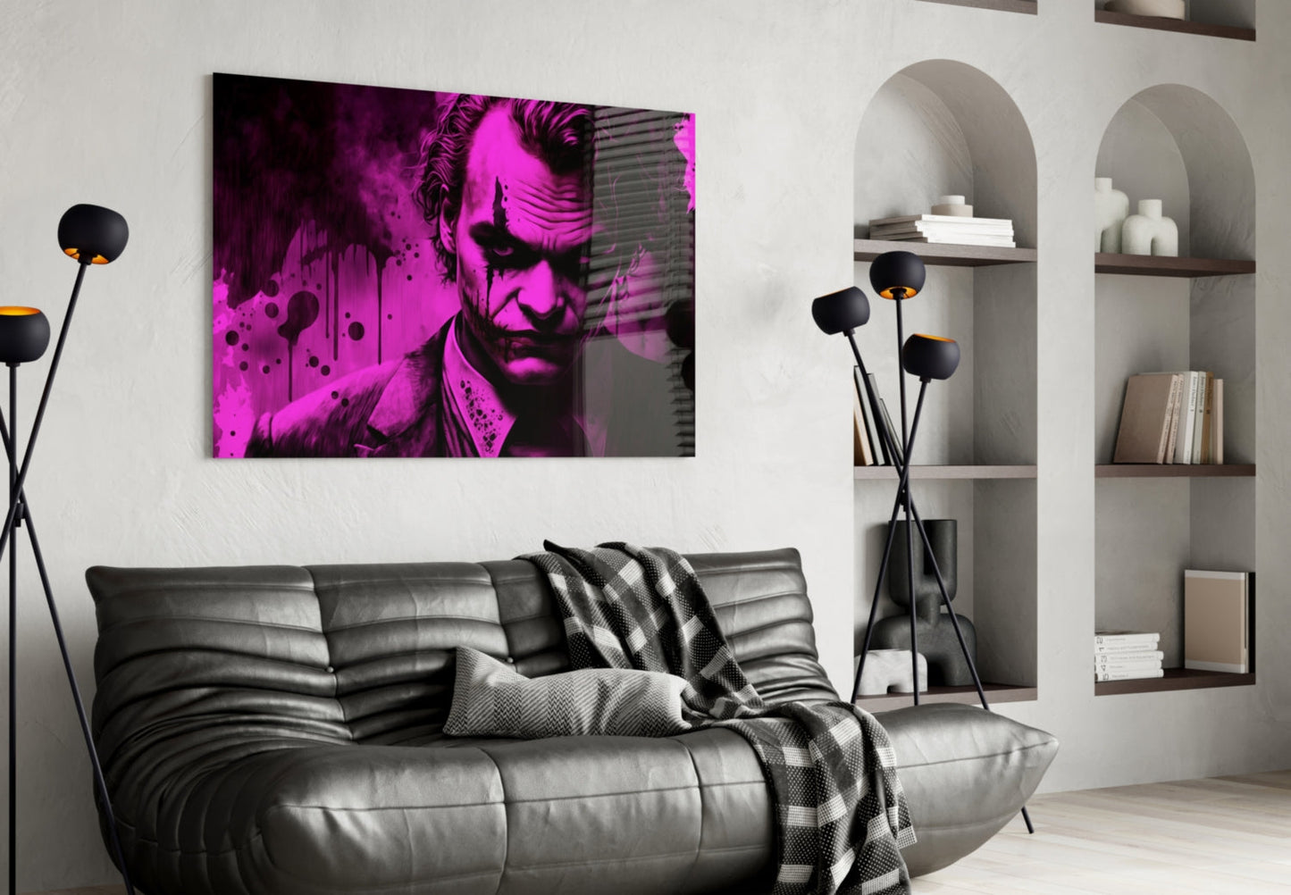 Joker Glass Wall Art  || Designer Collection