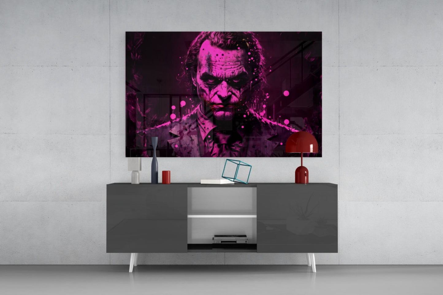 Joker Glass Wall Art  || Designer Collection