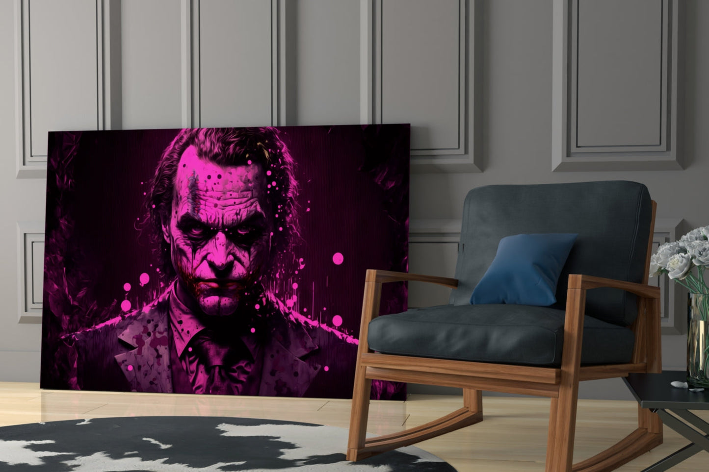 Joker Glass Wall Art  || Designer Collection