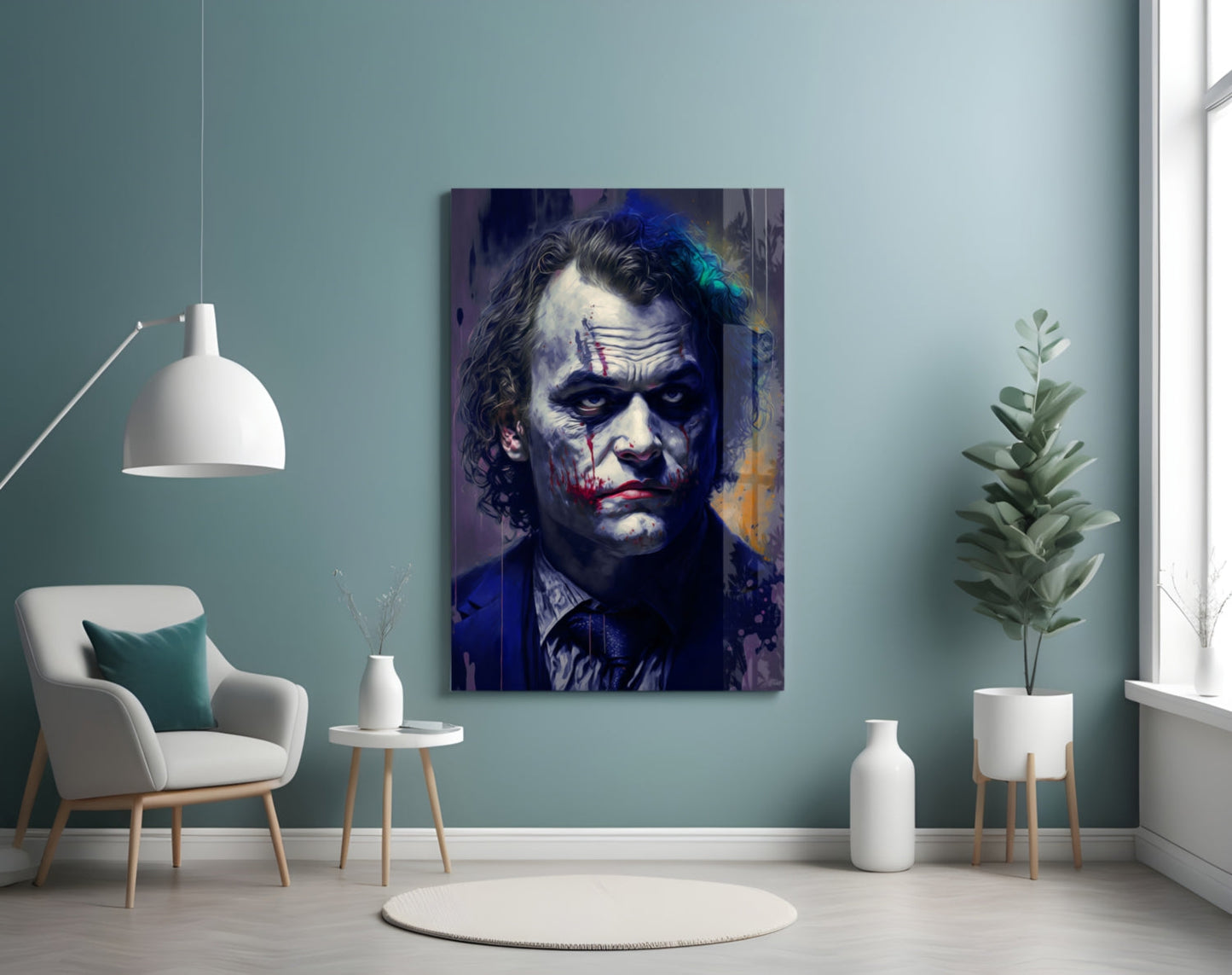 Joker Glass Wall Art  || Designer Collection