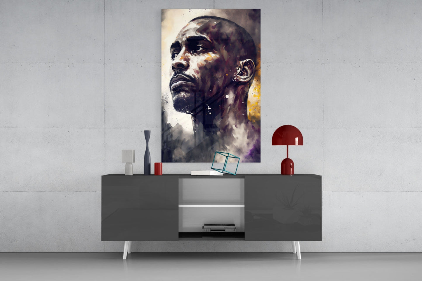 Kobe Bryant Glass Wall Art  || Designer Collection