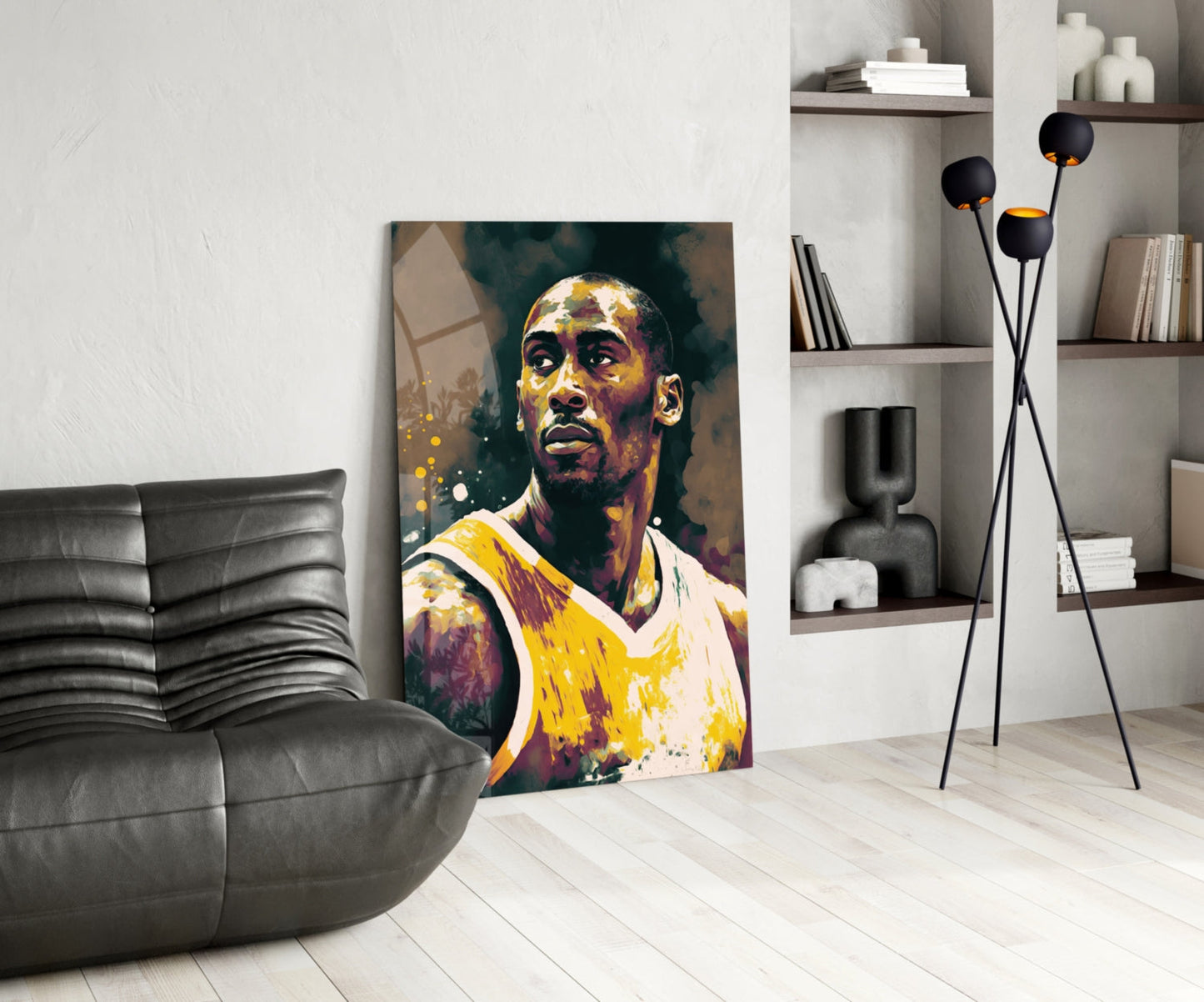 Kobe Bryant Glass Wall Art  || Designer Collection