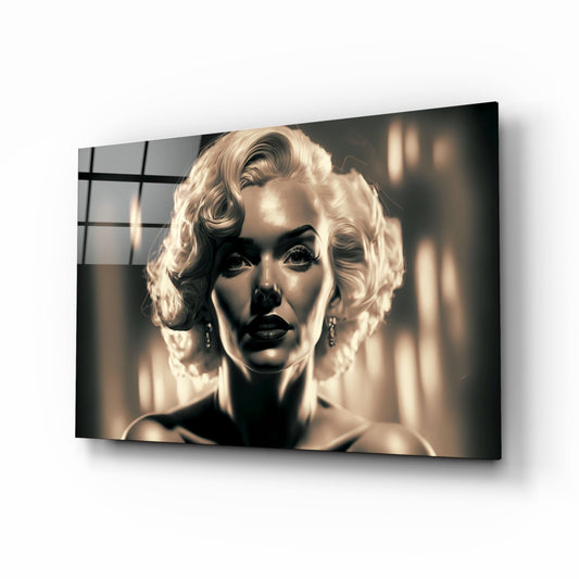 Marilyn Monroe Glass Wall Art  || Designer Collection