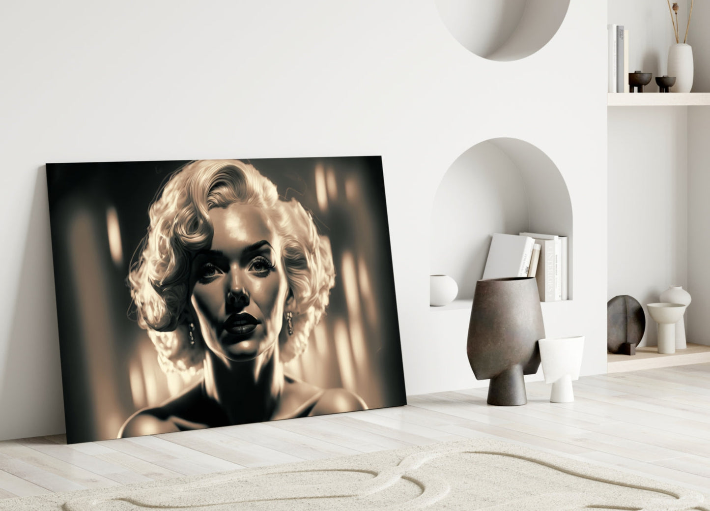 Marilyn Monroe Glass Wall Art  || Designer Collection
