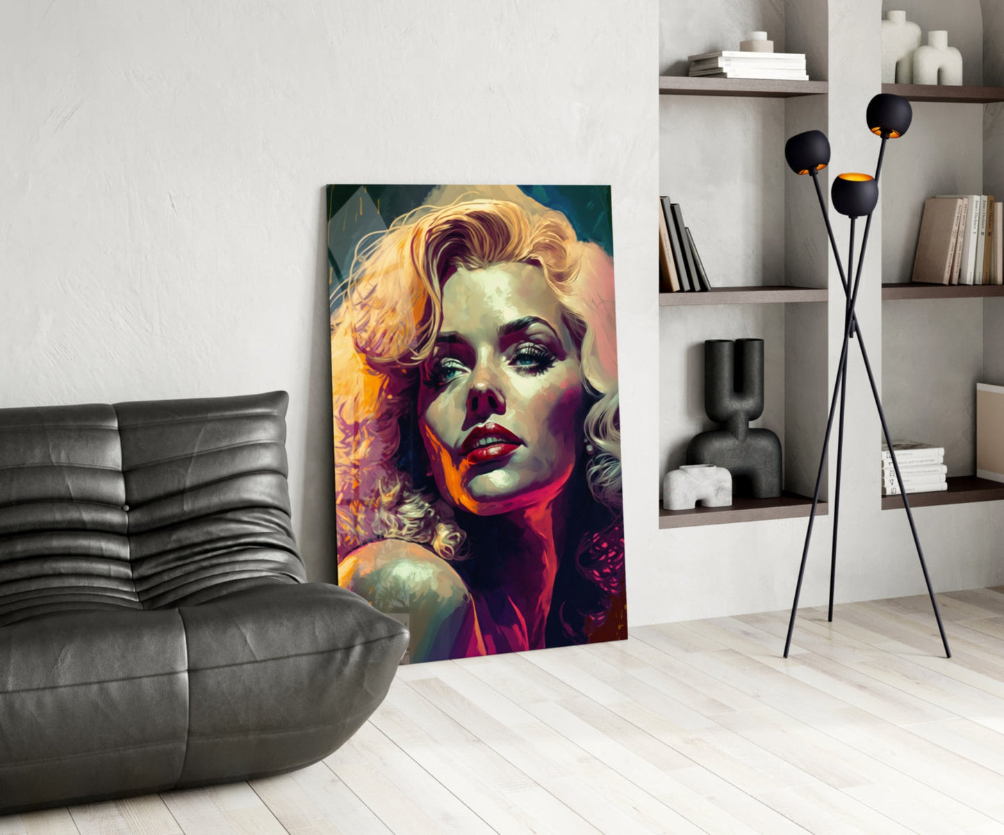 Marilyn Monroe Glass Wall Art  || Designer Collection