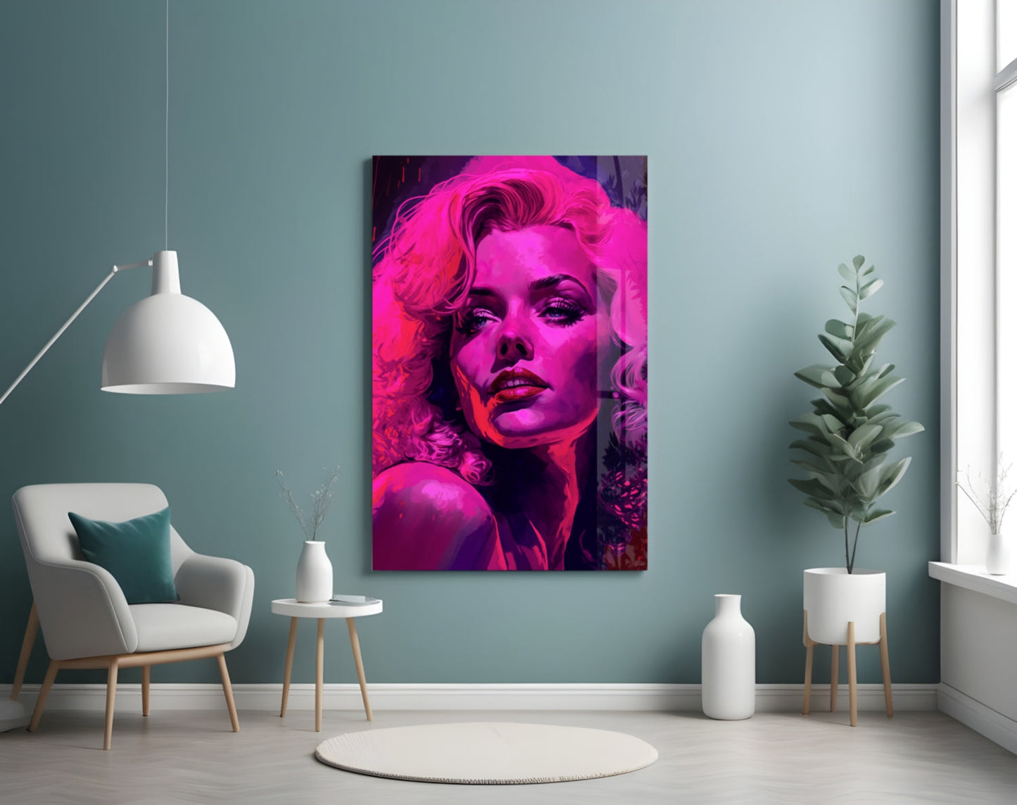 Marilyn Monroe Glass Wall Art  || Designer Collection