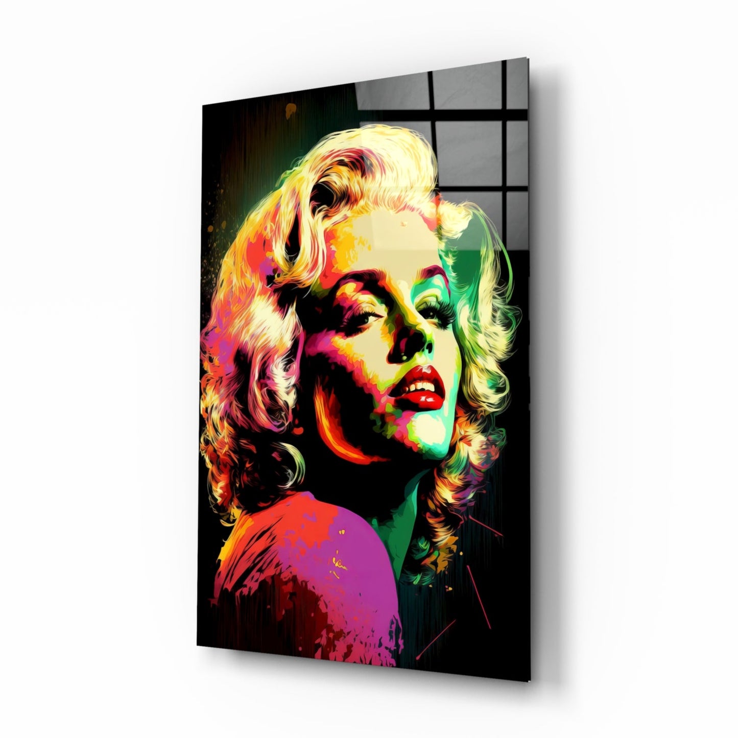 Marilyn Monroe Glass Wall Art  || Designer Collection