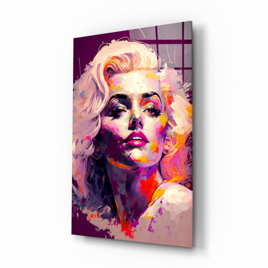 Marilyn Monroe Glass Wall Art  || Designer Collection