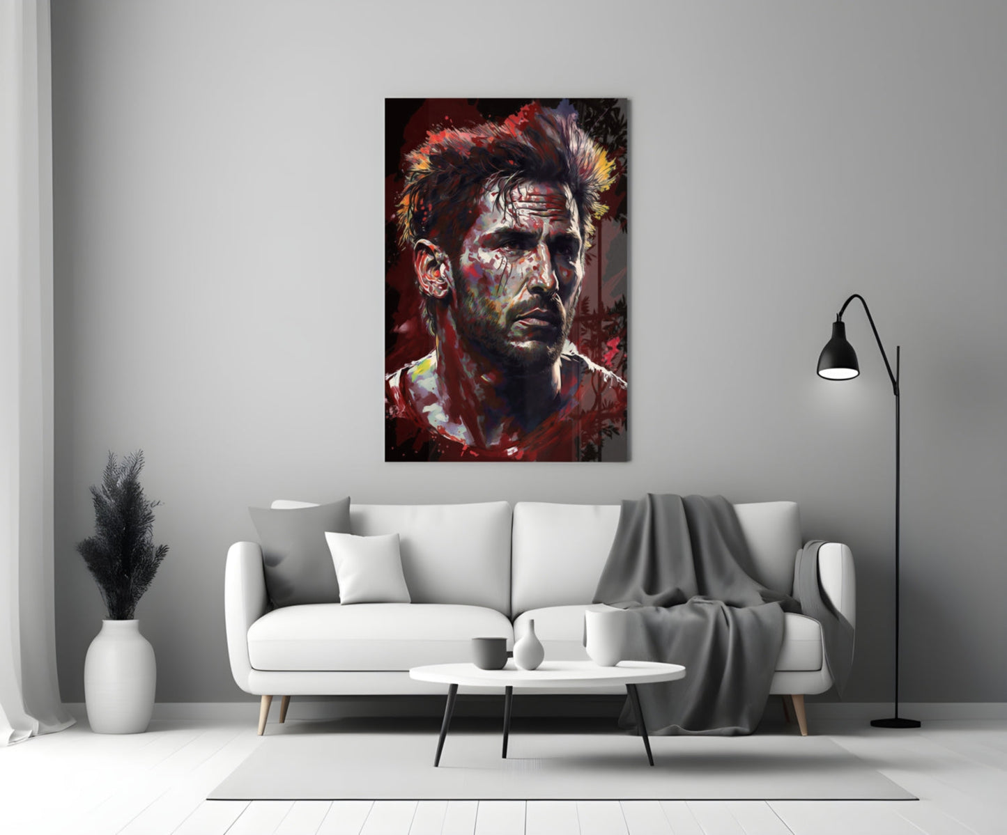 Messi Glass Wall Art  || Designer Collection