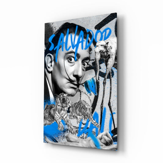 Salvador Dali and The Jungle Glass Wall Art || Designer Collection