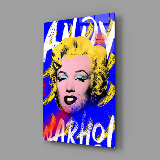 Andy Warhol and Marilyn Monroe Glass Wall Art || Designer Collection