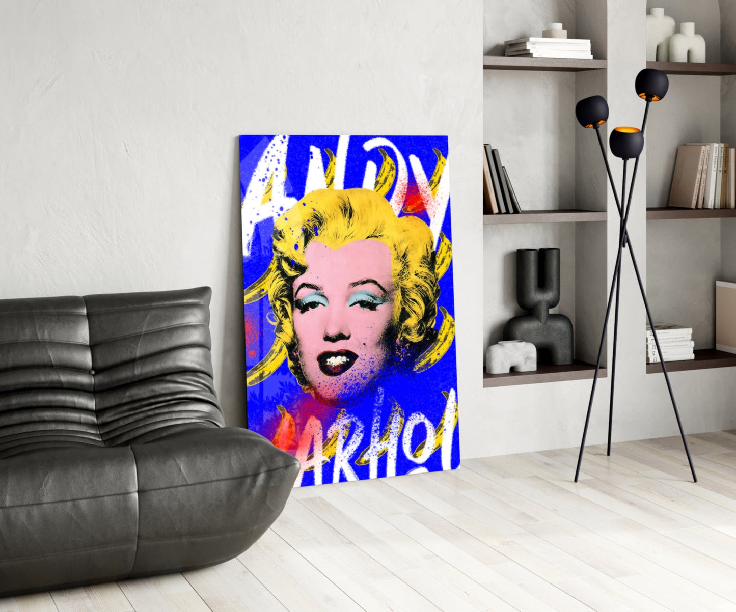 Andy Warhol and Marilyn Monroe Glass Wall Art || Designer Collection