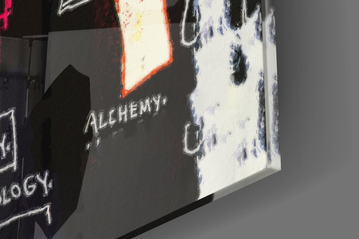 Style of Jean-Michel Basquiat Glass Wall Art || Designer Collection