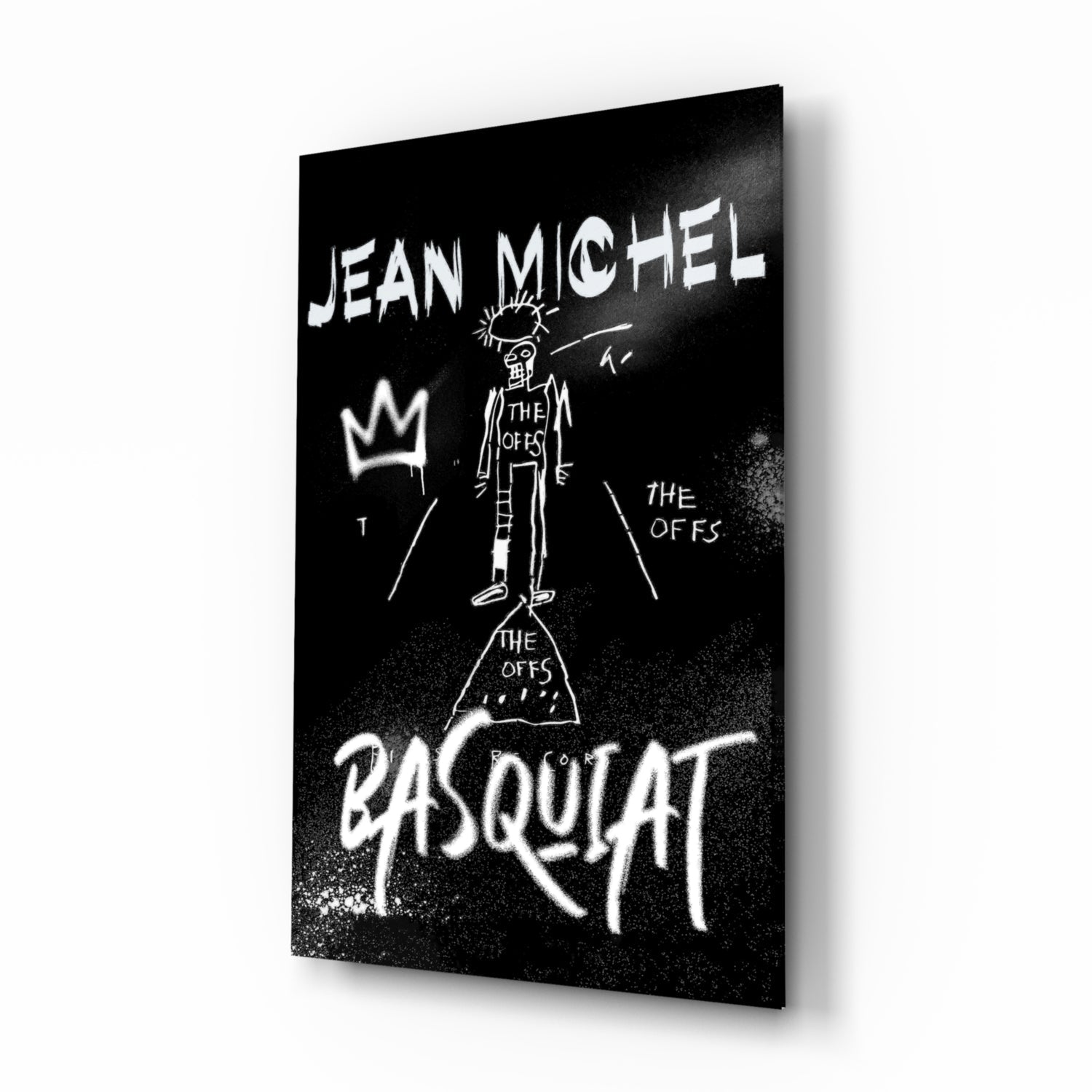 Style of Jean-Michel Basquiat Glass Wall Art || Designer Collection