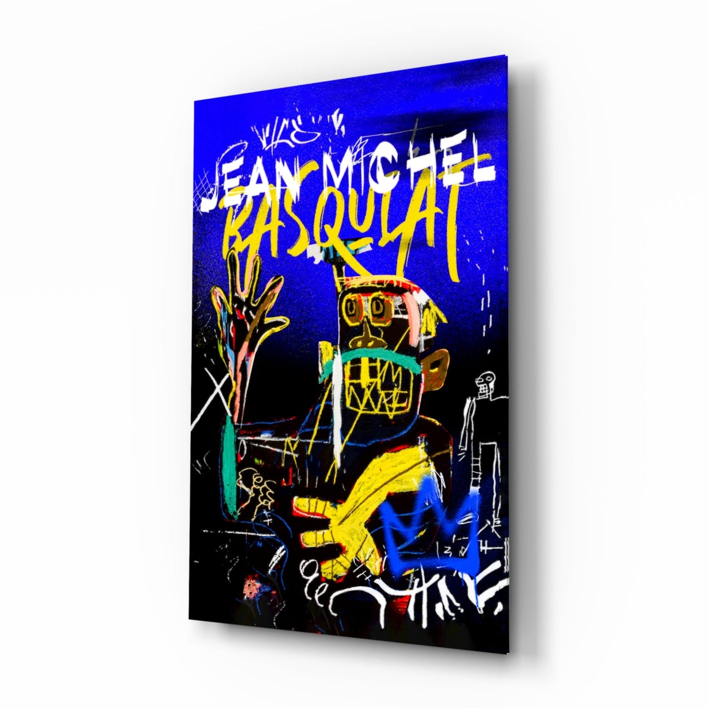 Style of Jean-Michel Basquiat Glass Wall Art || Designer Collection