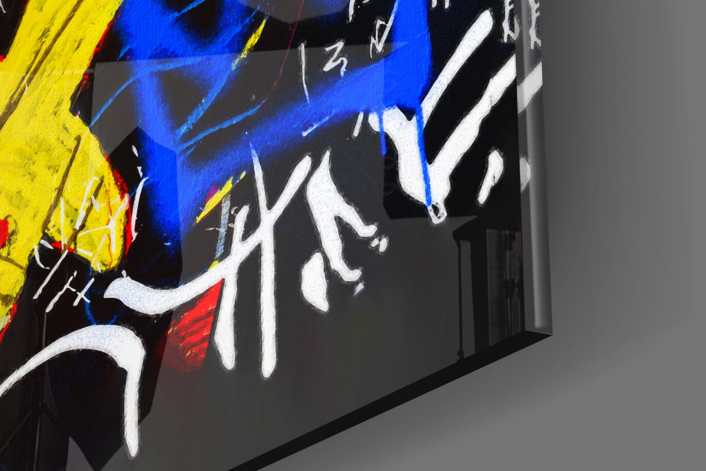 Style of Jean-Michel Basquiat Glass Wall Art || Designer Collection