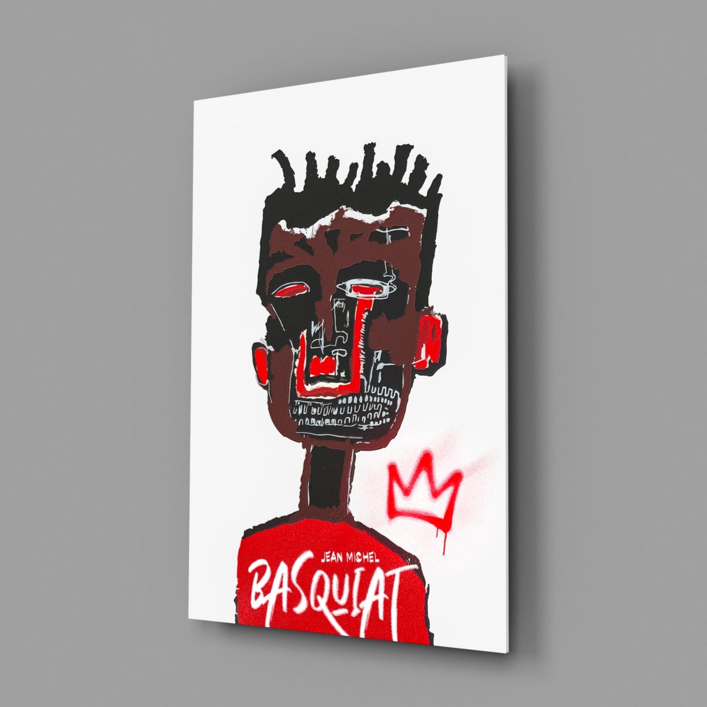 Style of Jean-Michel Basquiat Glass Wall Art || Designer Collection