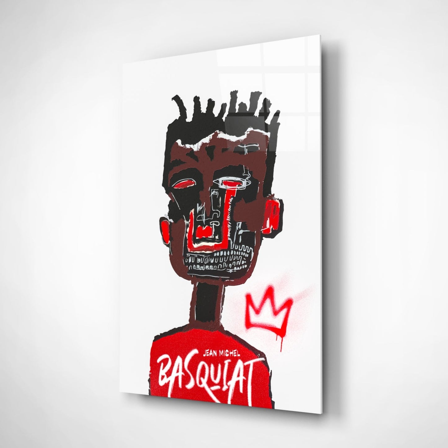 Style of Jean-Michel Basquiat Glass Wall Art || Designer Collection