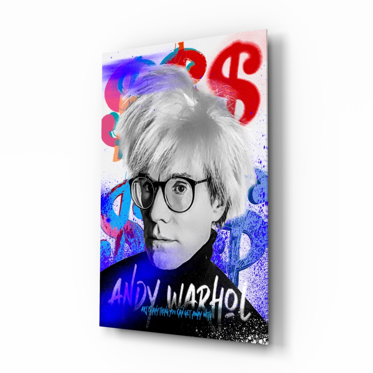 Andy Warhol Glass Wall Art || Designer Collection