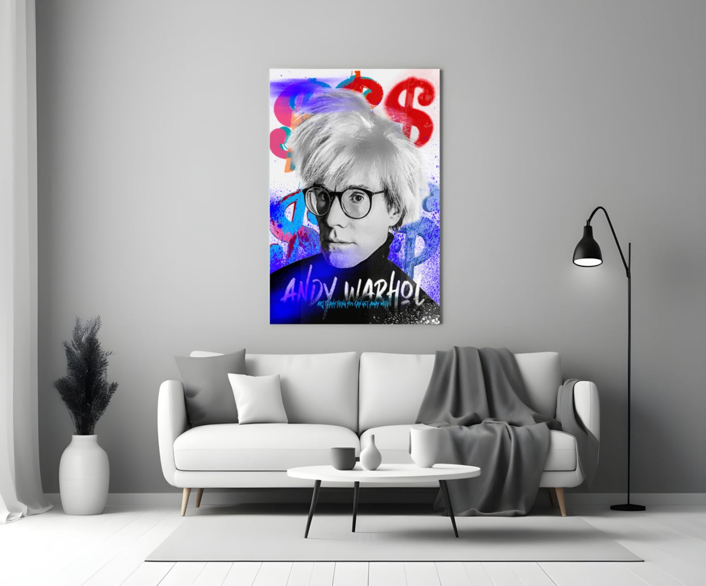 Andy Warhol Glass Wall Art || Designer Collection