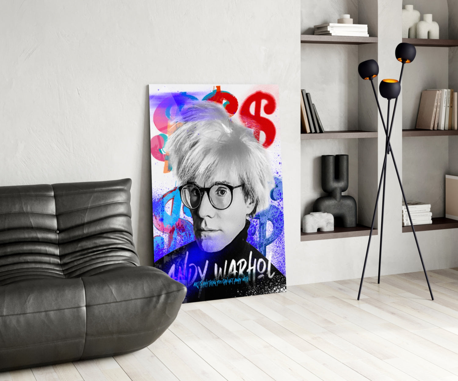 Andy Warhol Glass Wall Art || Designer Collection