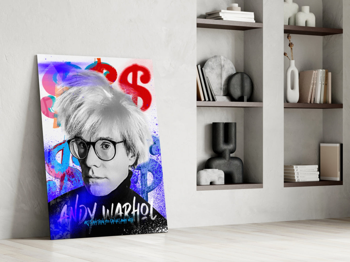 Andy Warhol Glass Wall Art || Designer Collection
