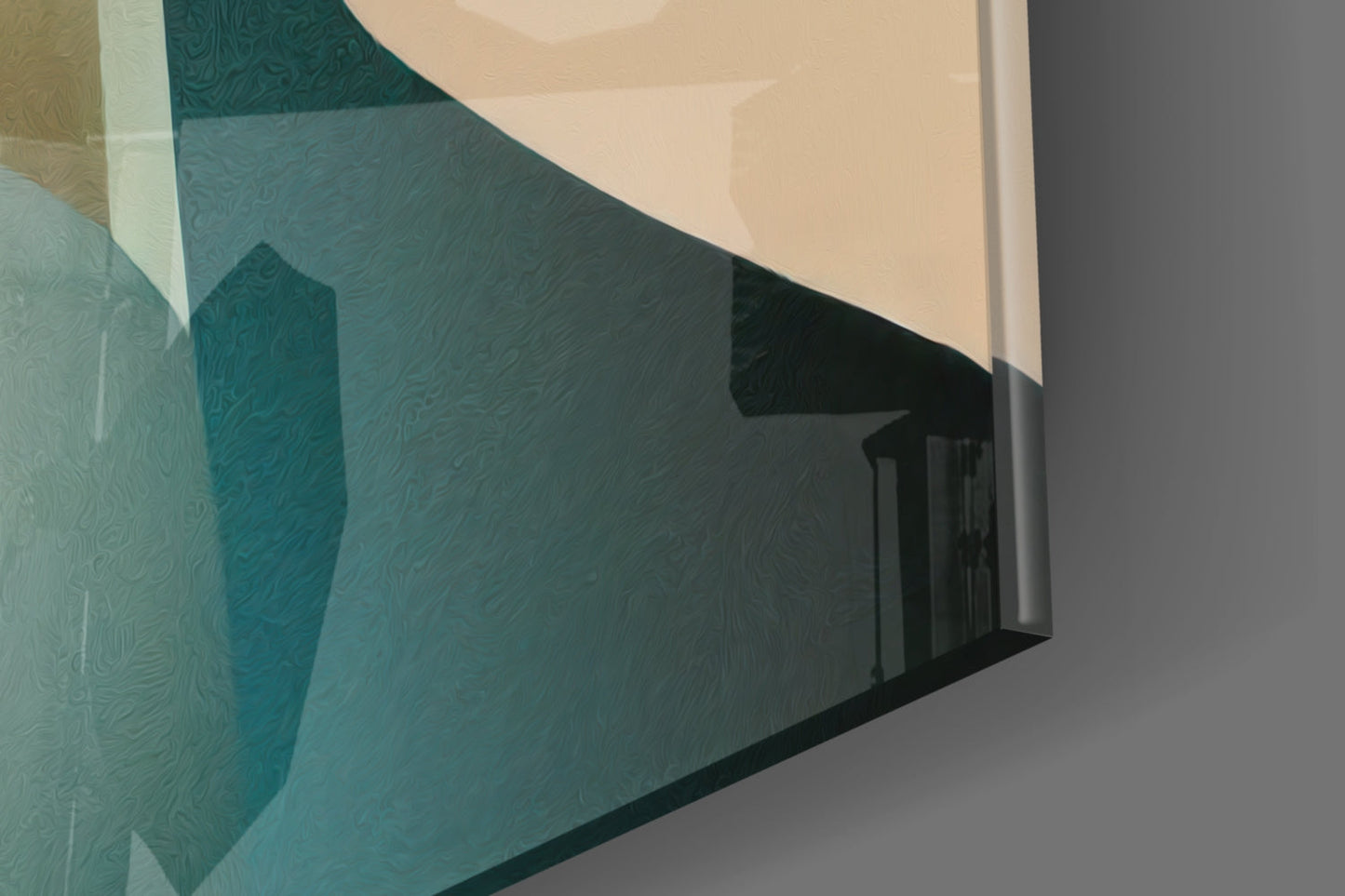 Geometric Thoughts Glass Wall Art || Designer Collection