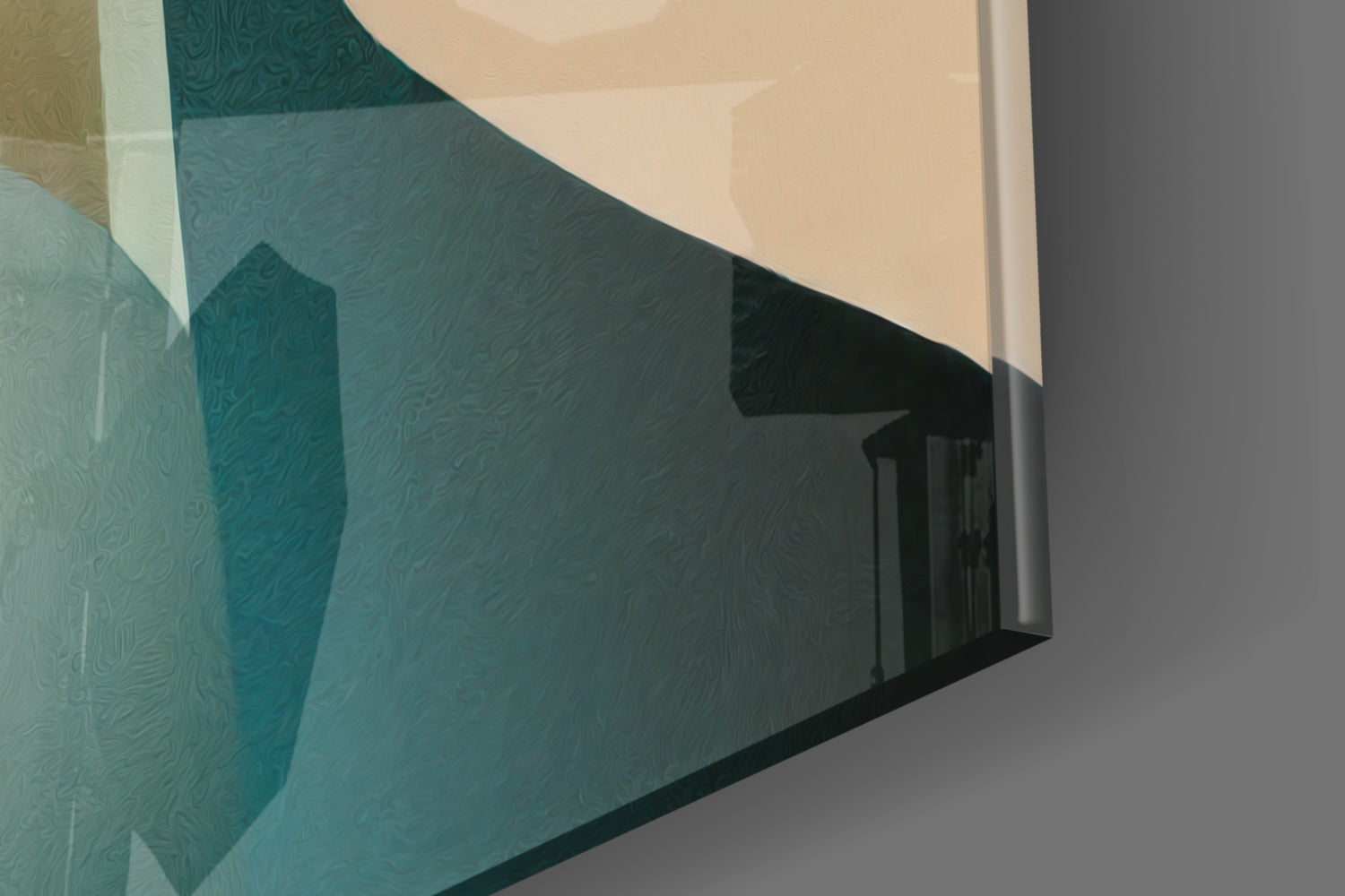 Geometric Thoughts Glass Wall Art || Designer Collection