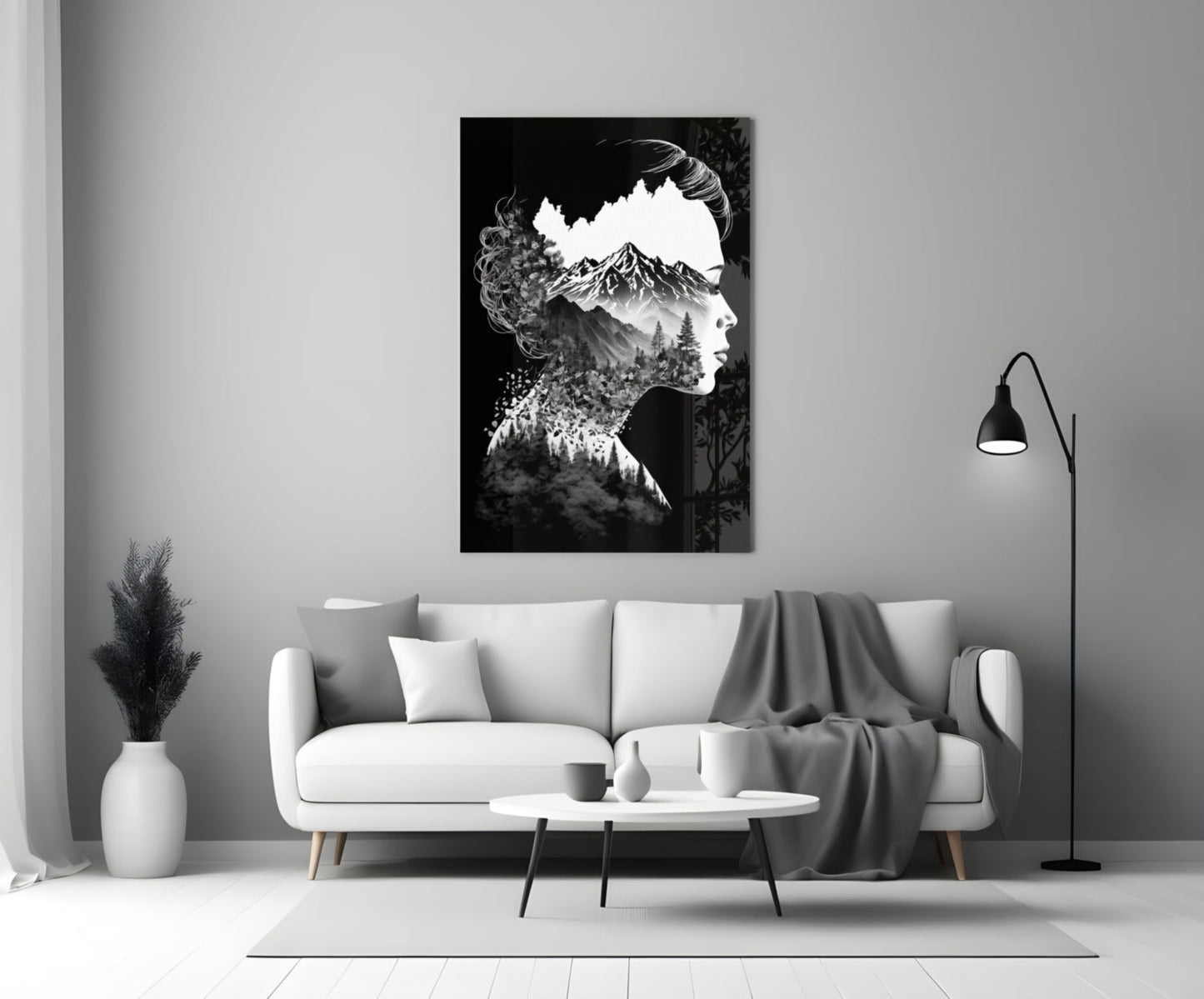 Forest in my Mind Glass Wall Art || Designer Collection